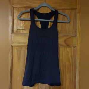Lululemon Athletica Blue Fitted Racerback Tank Top